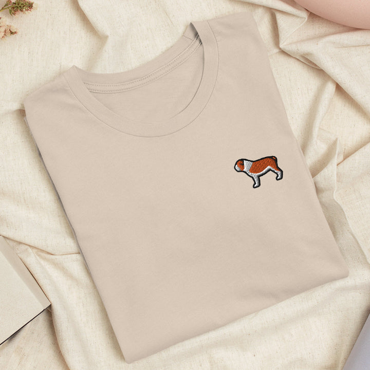 English Bulldog Embroidered T-shirt
