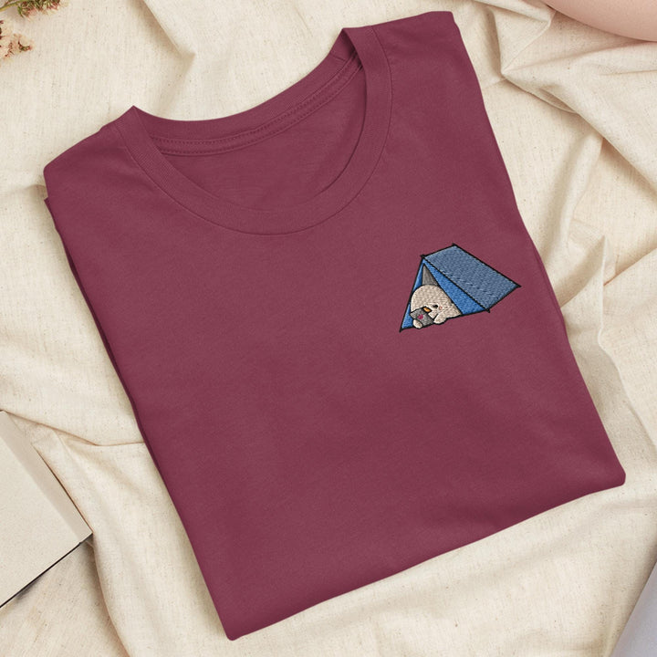 a t - shirt with a picture of a house on it