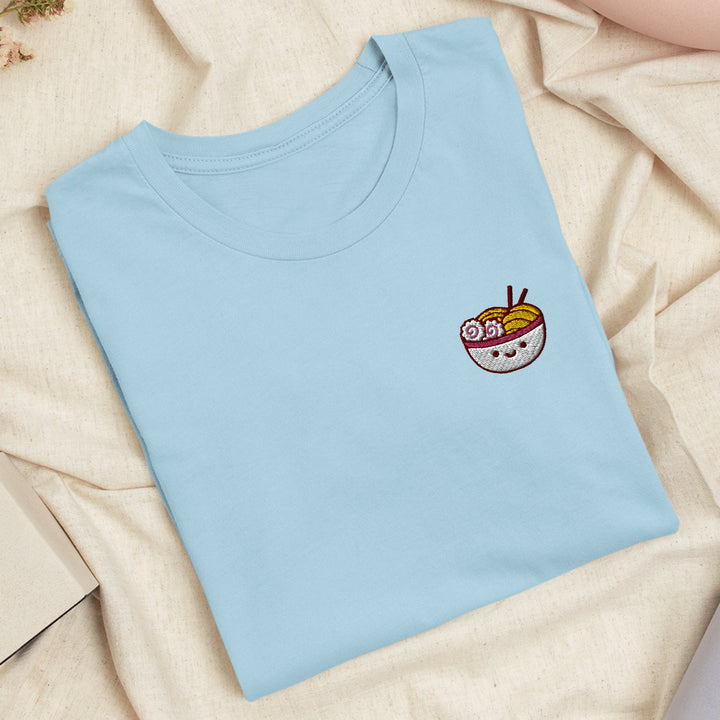 Cute Ramen Embroidered T-shirt