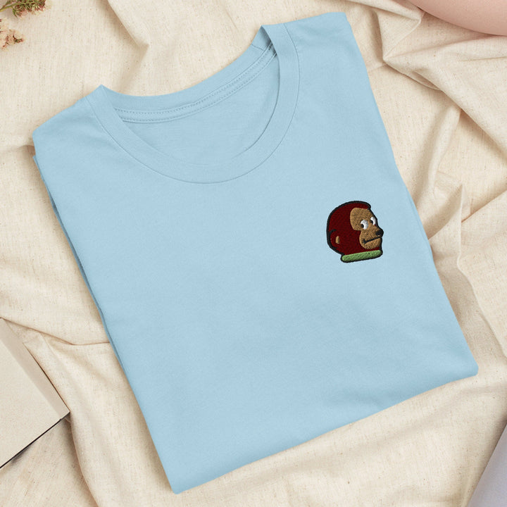 Awkward Side Eye Monkey Embroidered T-shirt