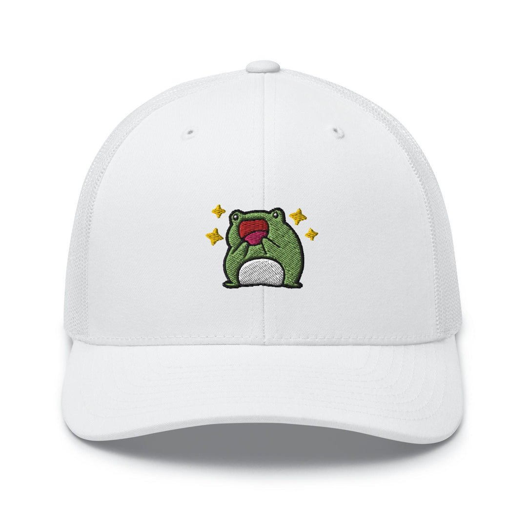 Excited Frog Trucker Cap