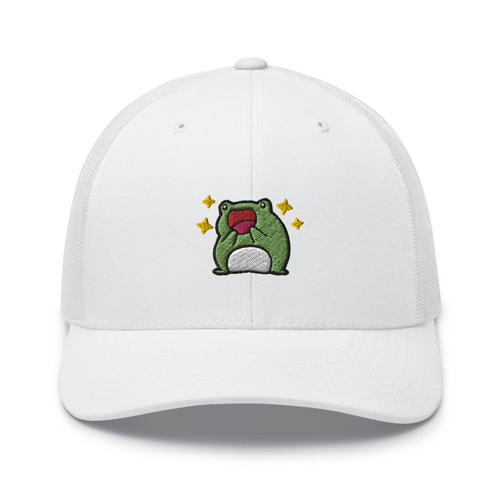 Excited Frog Trucker Cap