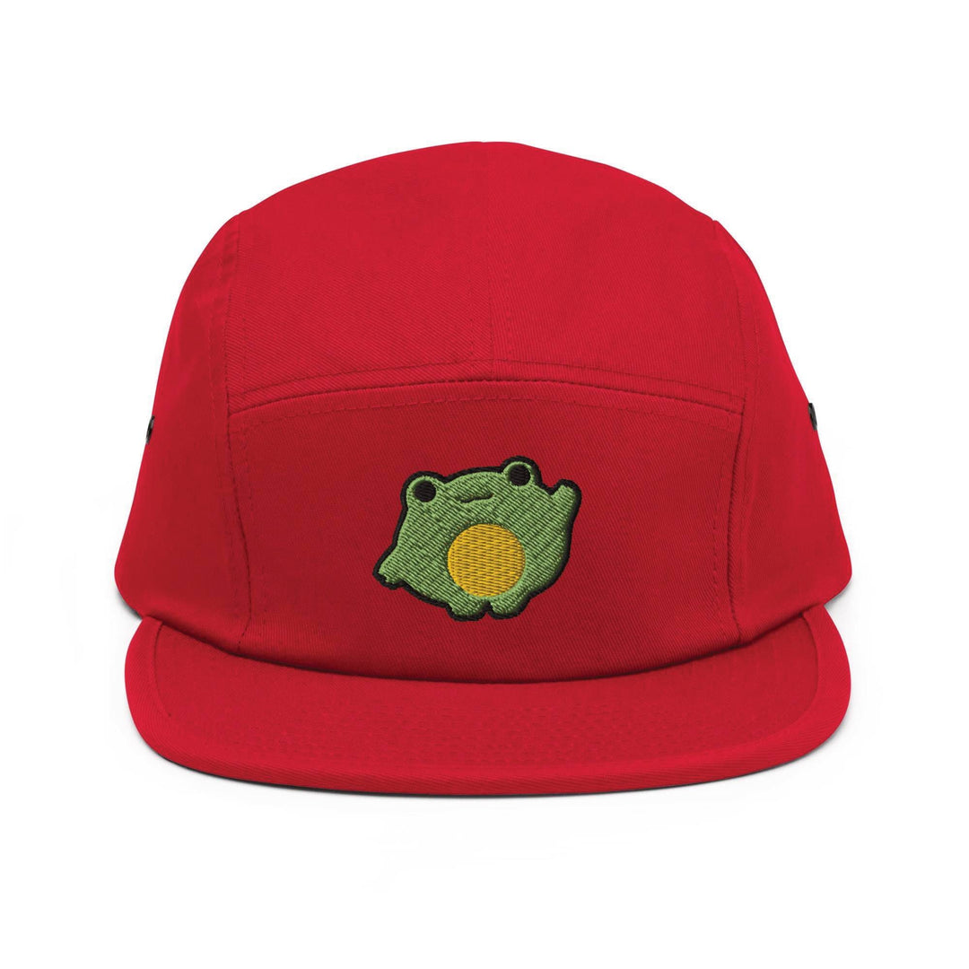 Chonky Cartoon Frog 5 Panel Camper Cap