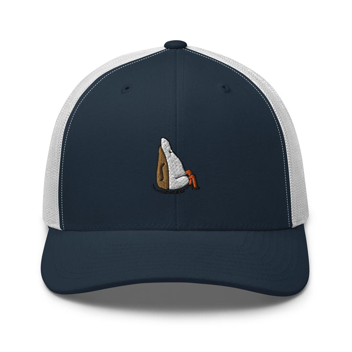 a hat with a picture of a chicken on it