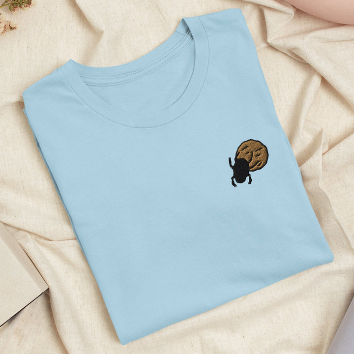 Dung Beetle Embroidered T-shirt