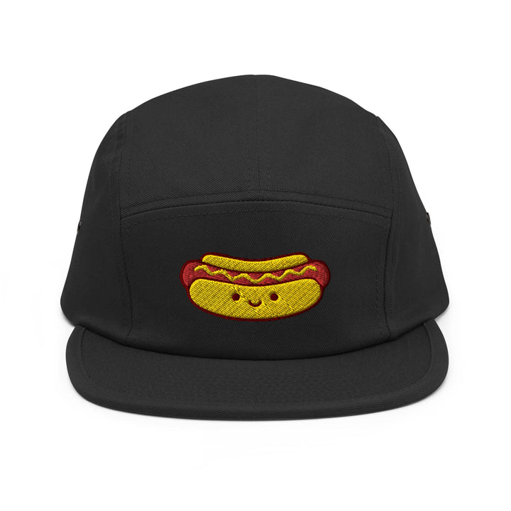 Cute Hot Dog 5 Panel Camper Cap