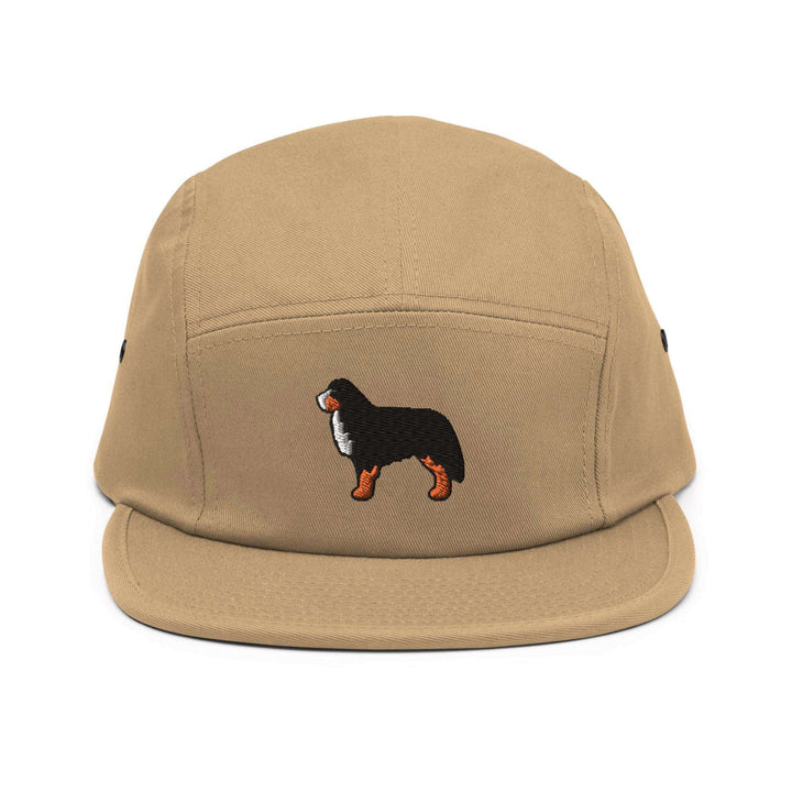 Bernese Mountain Dog 5 Panel Camper Cap