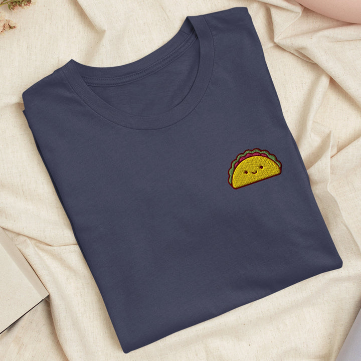 Cute Taco Embroidered T-shirt