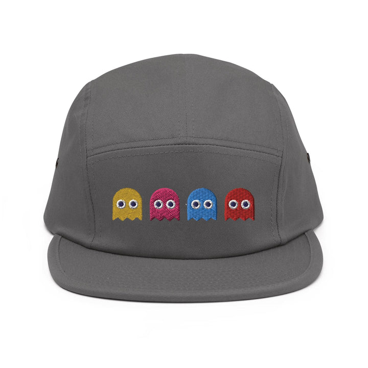 Colorful Retro Arcade Game Ghost 5 Panel Camper Cap