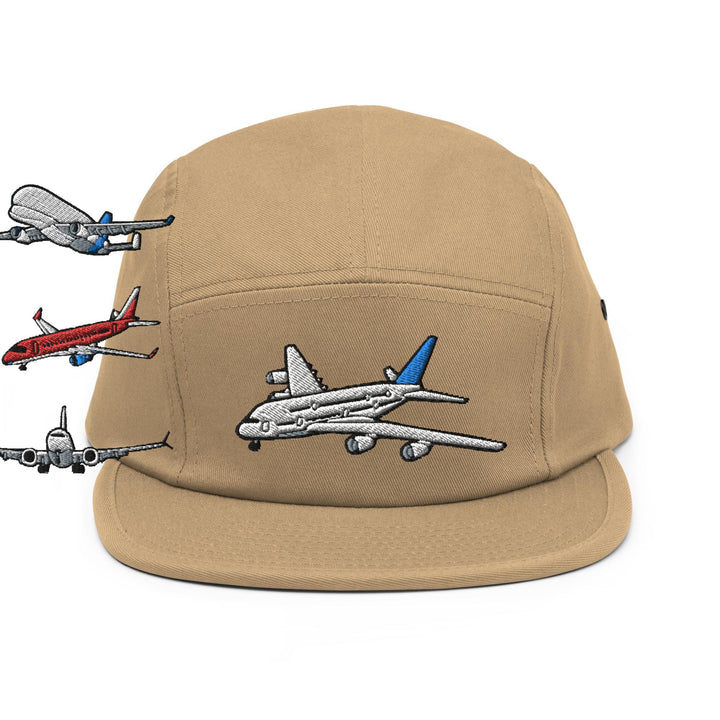 Jet Airliner 5 Panel Camper Cap
