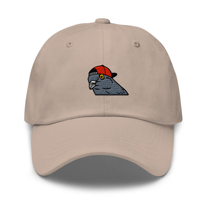a baseball cap with a bird on it