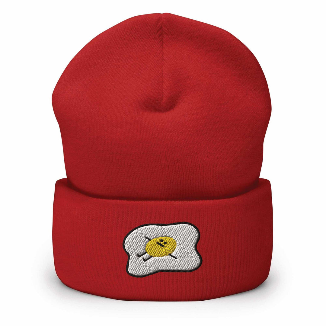 Kawaii Lazy Unmotivated Fried Egg Beanie