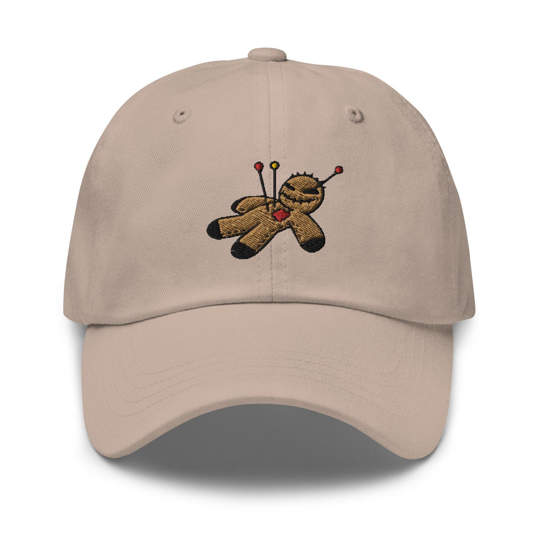 a baseball cap with a teddy bear holding a golf club