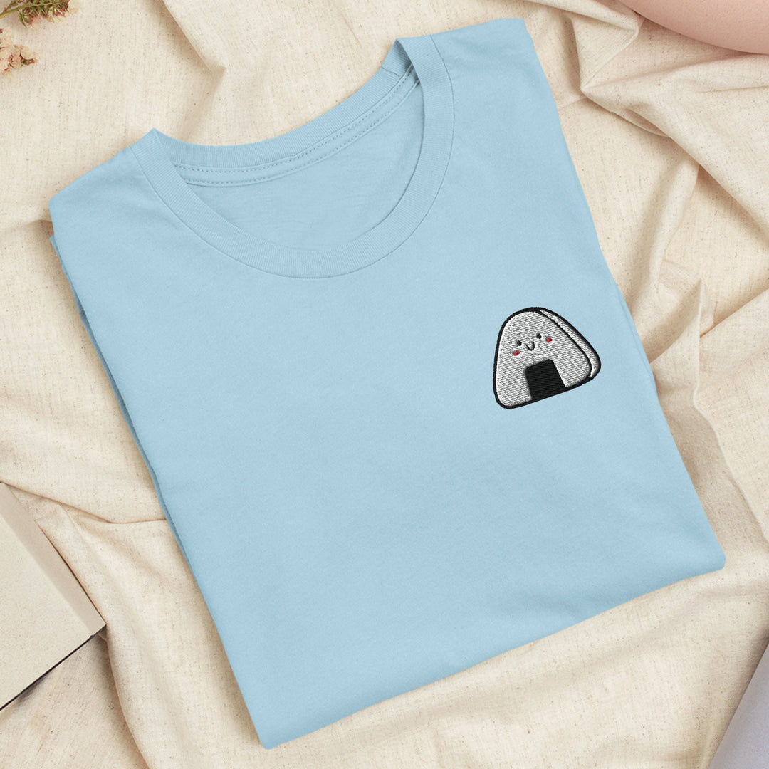 Kawaii Onigiri Embroidered T-shirt