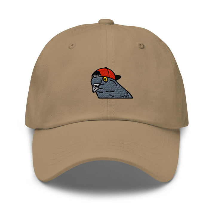a baseball cap with a bird on it