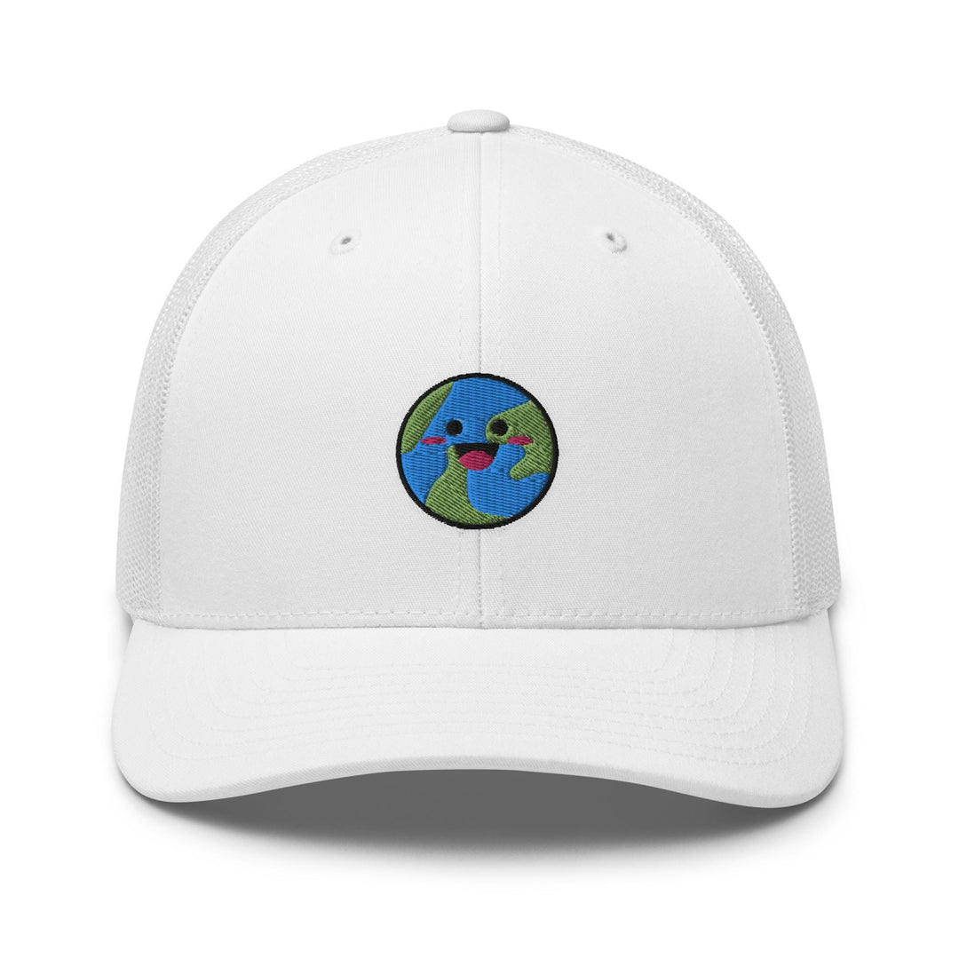 Happy Smiling Earth Trucker Cap