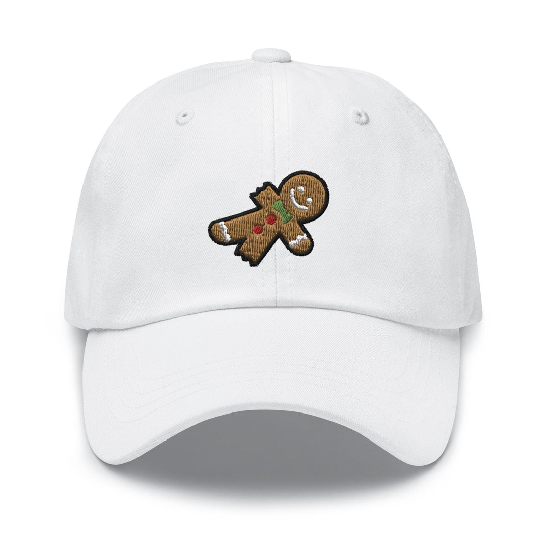 Bitten Gingerbread Man Dad Cap