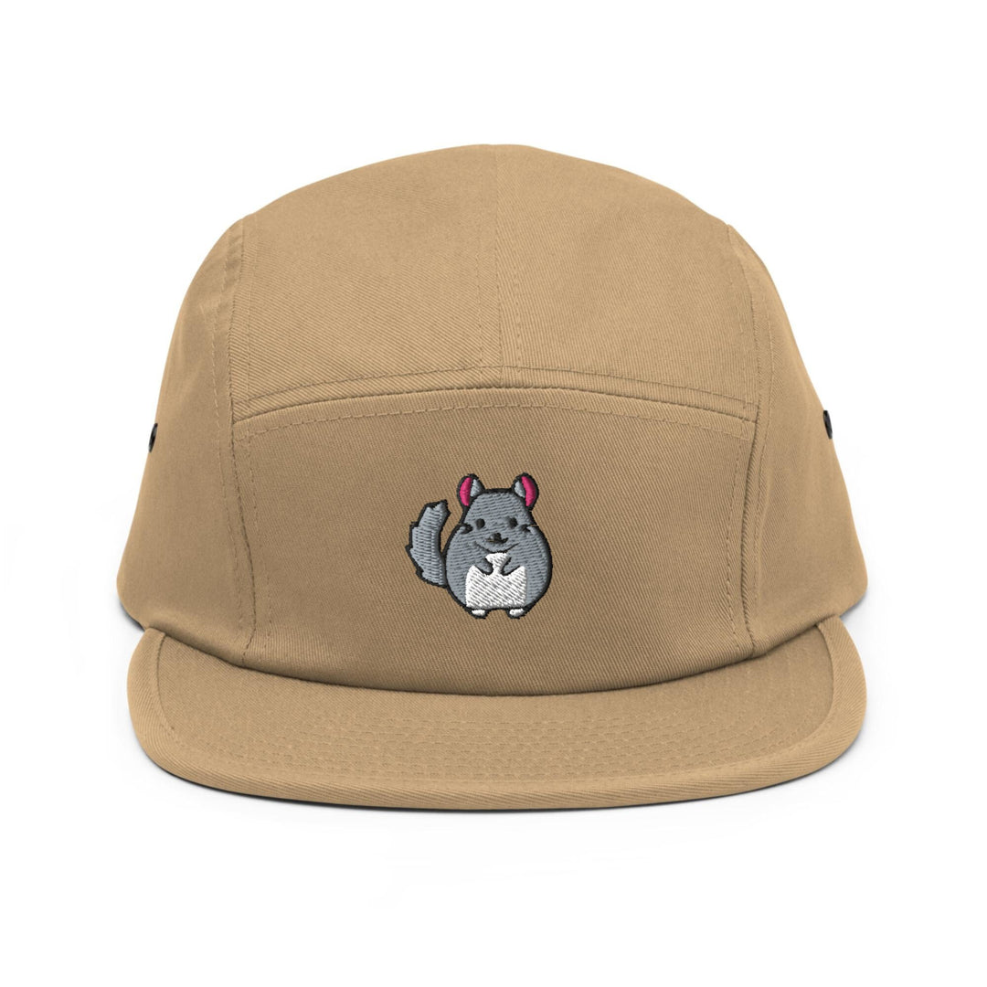 a brown hat with a cartoon character on it