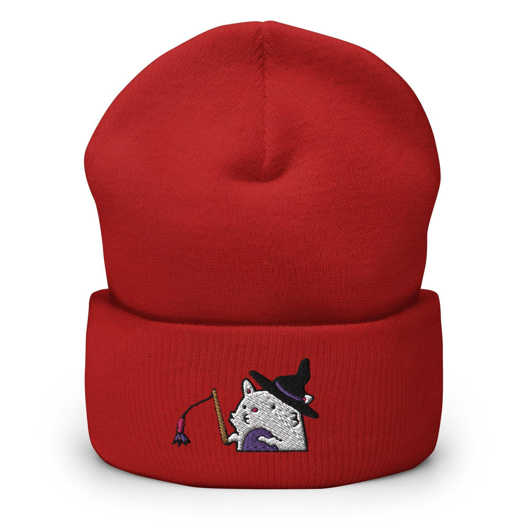 a red hat with a cat on it