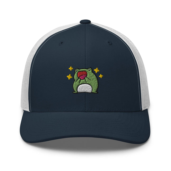Excited Frog Trucker Cap