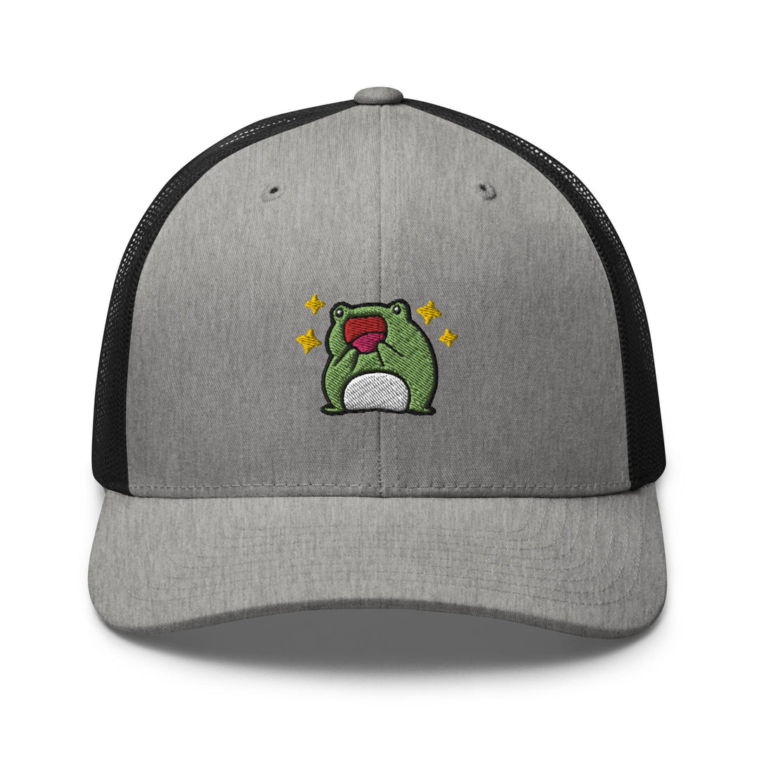 Excited Frog Trucker Cap