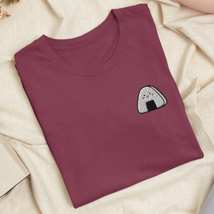 Kawaii Onigiri Embroidered T-shirt