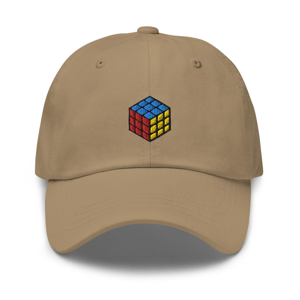 a tan hat with a rubik rubik rubik rubik rubik rub