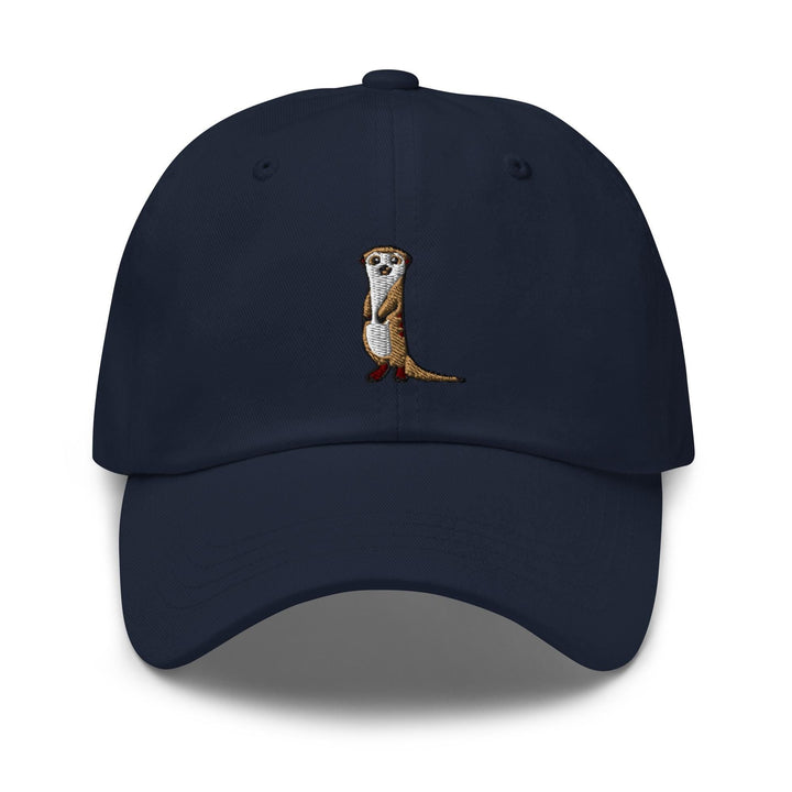 a baseball cap with an image of a dog on it