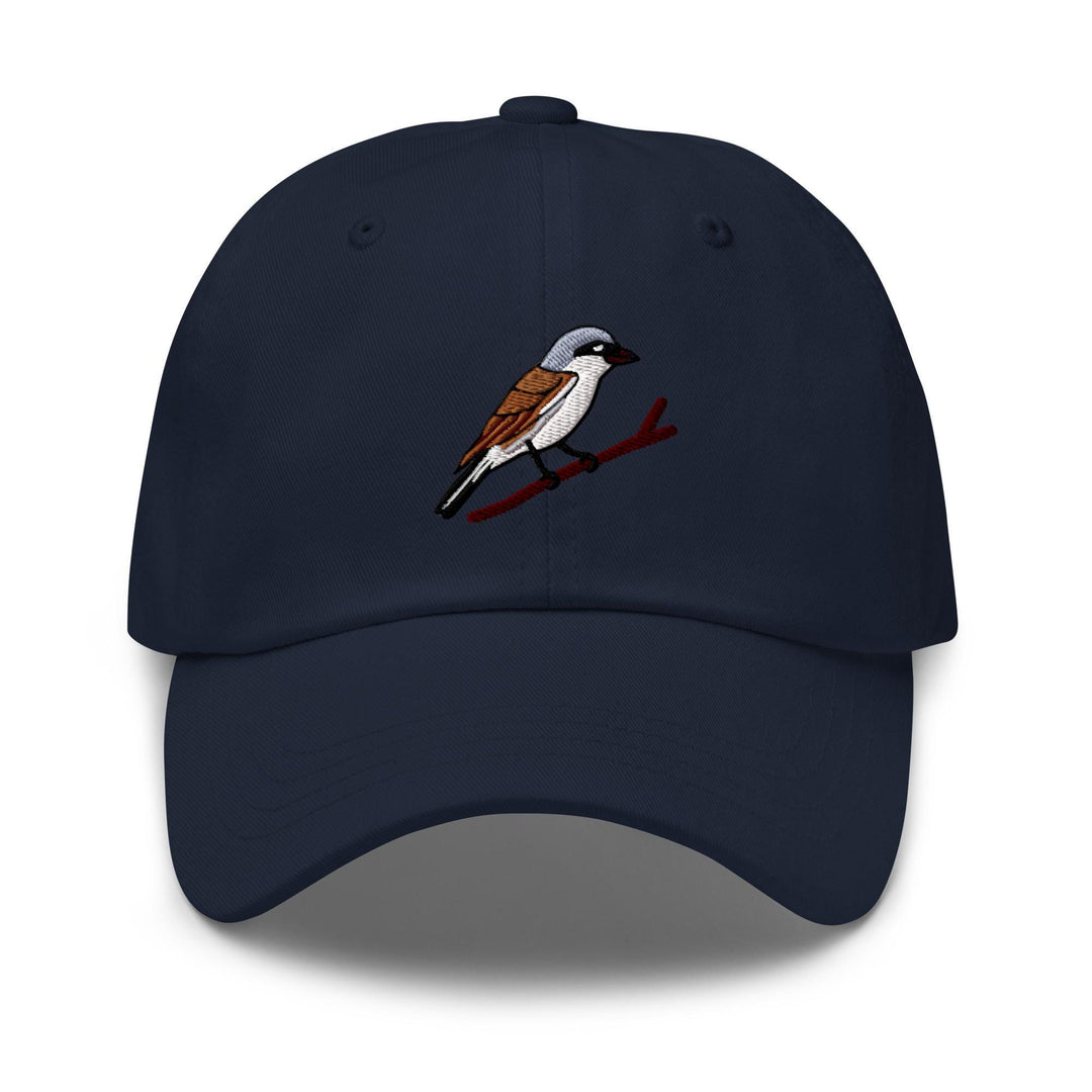 a baseball cap with a bird on it