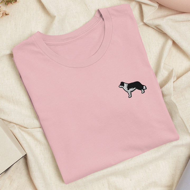 Border Collie Embroidered T-shirt