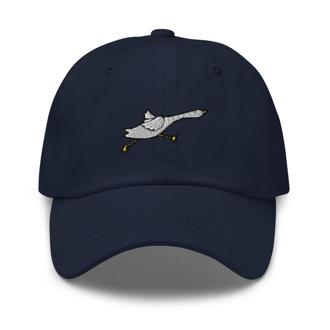 a baseball cap with an image of a cat on it