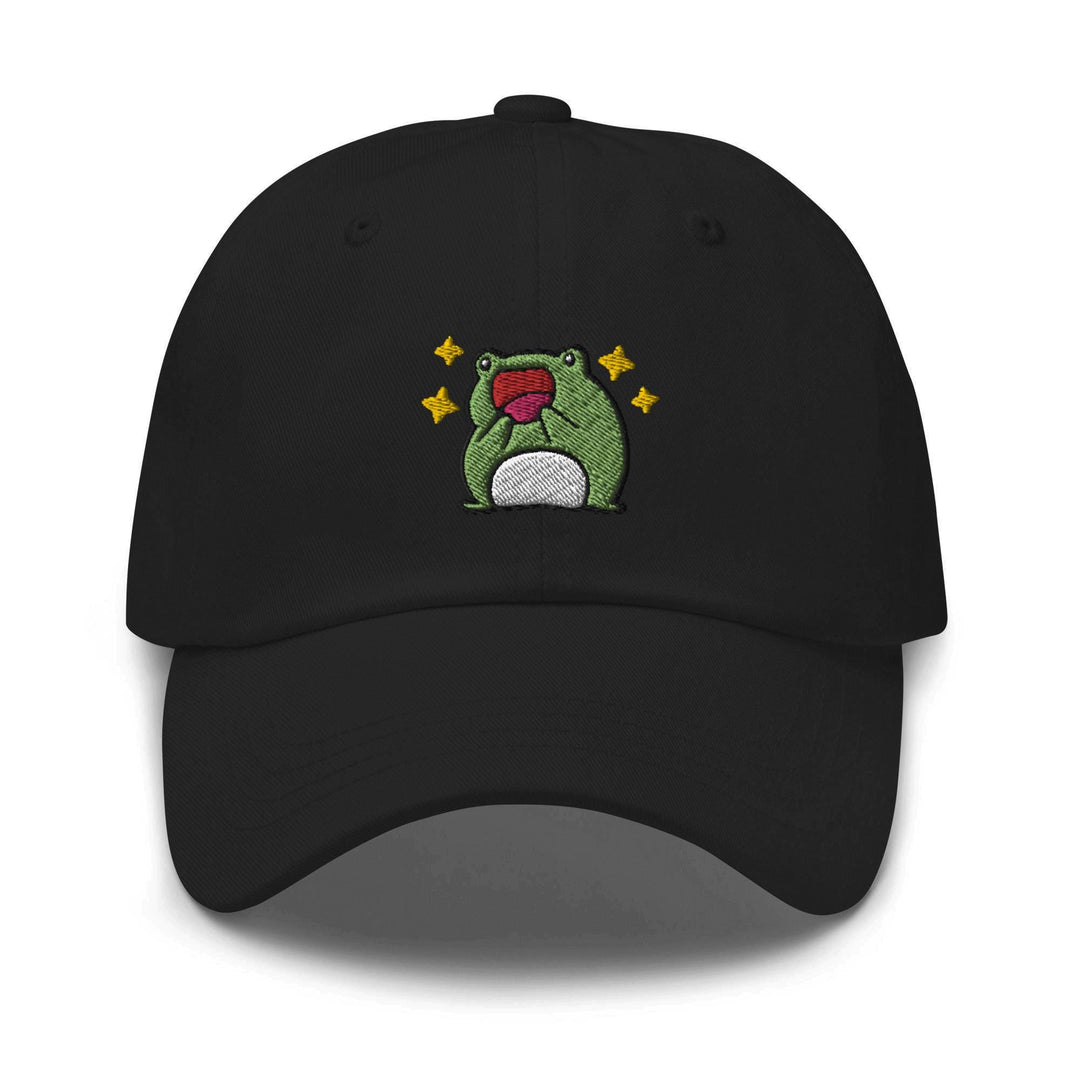 Excited Frog Dad Cap