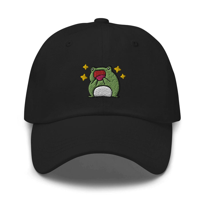 Excited Frog Dad Cap