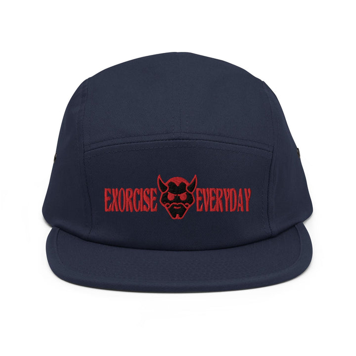 a blue hat with the words exercise everyday on it
