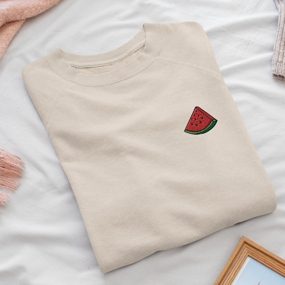 a t - shirt with a watermelon embroidered on it