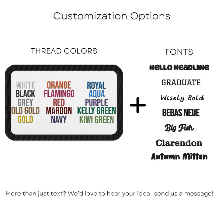 a black and white photo with the words customizing options