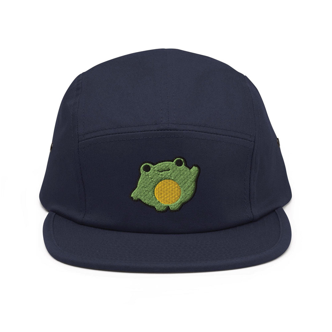 Chonky Cartoon Frog 5 Panel Camper Cap