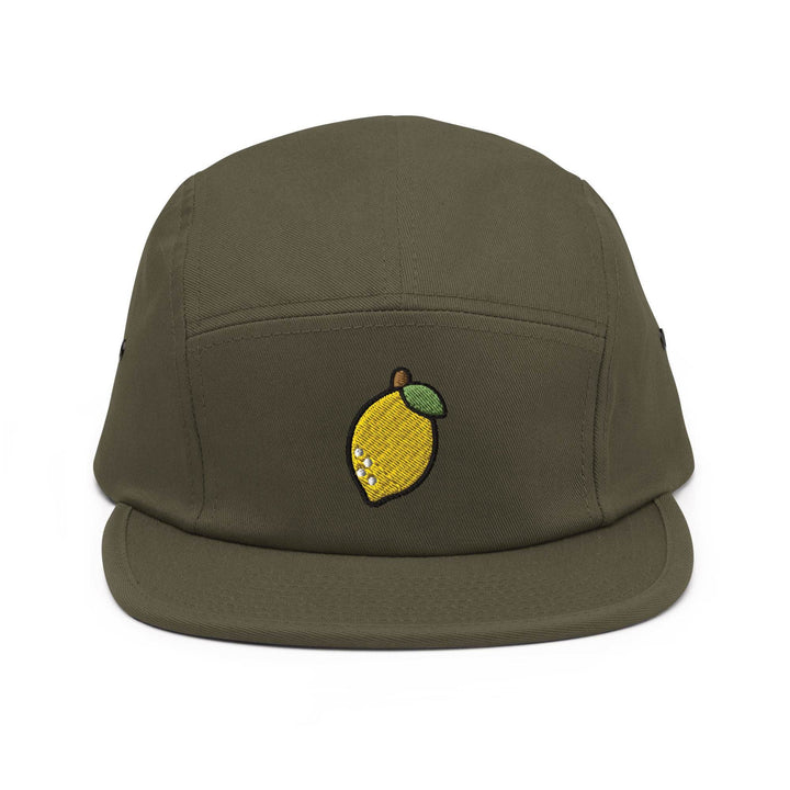 Yellow Lemon 5 Panel Camper Cap