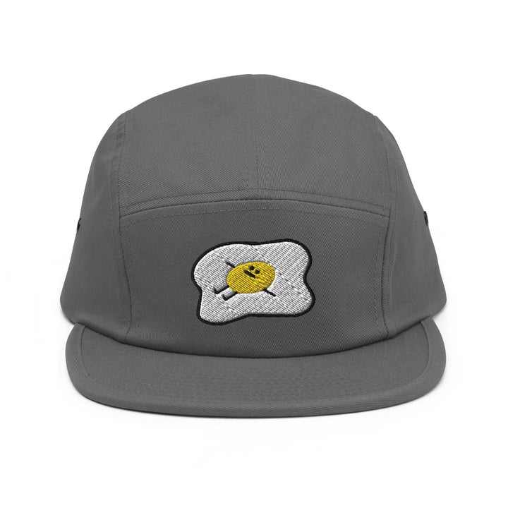 Kawaii Lazy Unmotivated Fried Egg 5 Panel Camper Cap