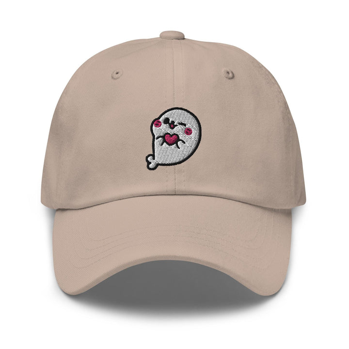 a baseball cap with a cartoon character on it