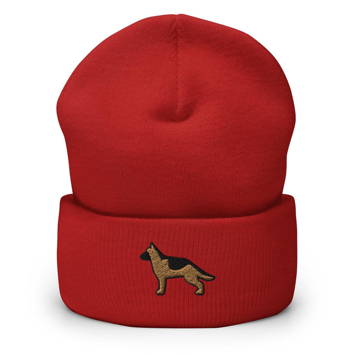 a red hat with a dog on it