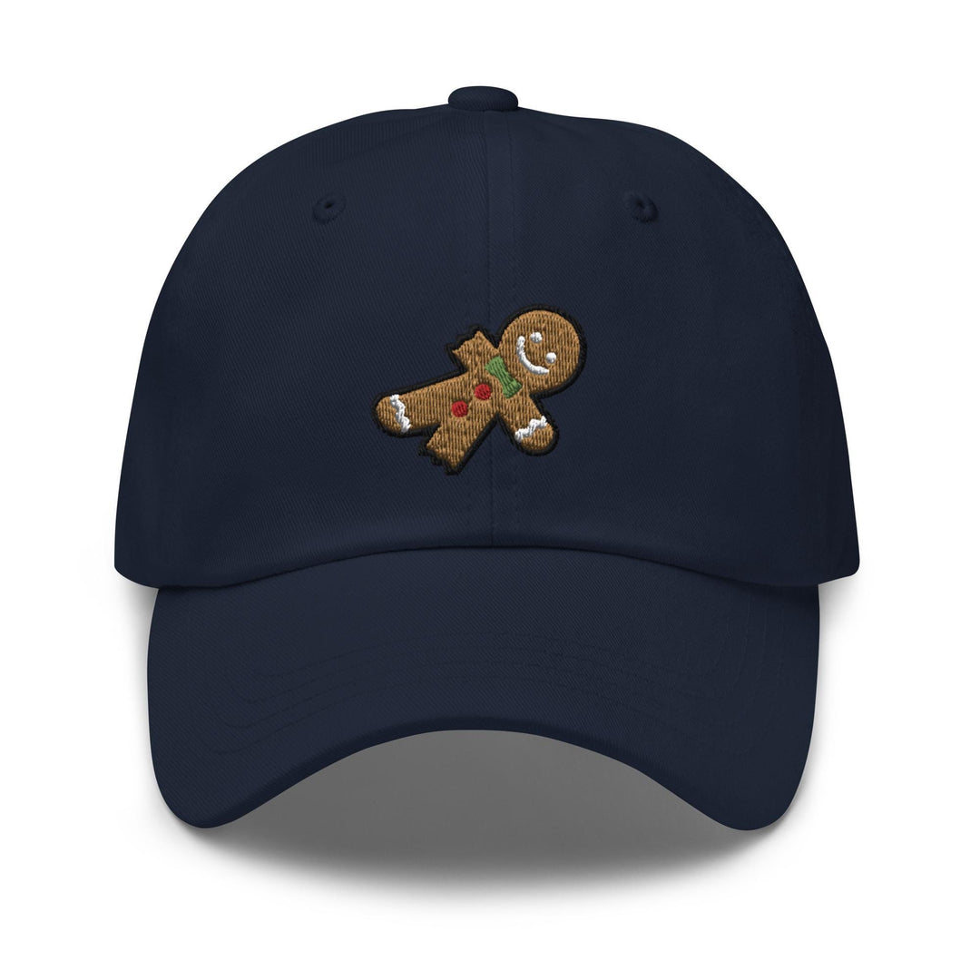 Bitten Gingerbread Man Dad Cap
