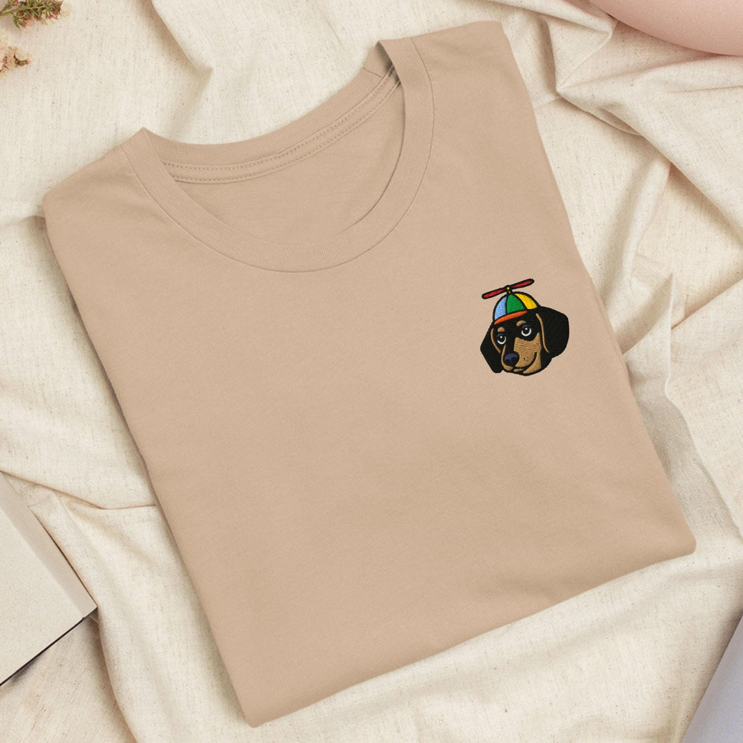 a t - shirt with a picture of a dog on it