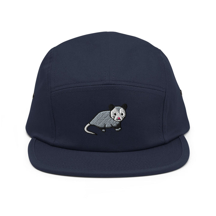 a hat with a rat embroidered on it