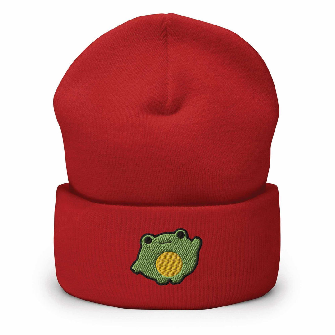 Chonky Cartoon Frog Beanie