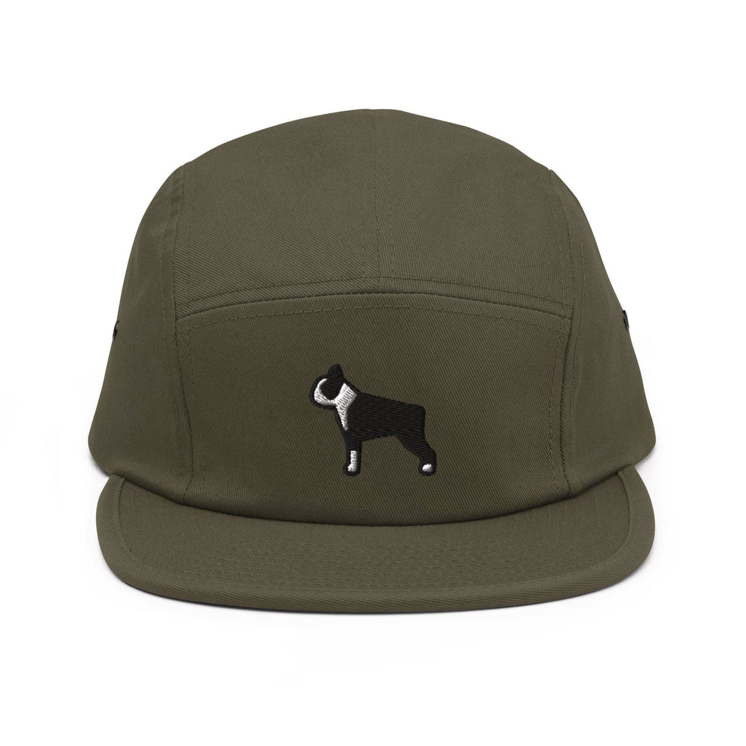 Boston Terrier 5 Panel Camper Cap