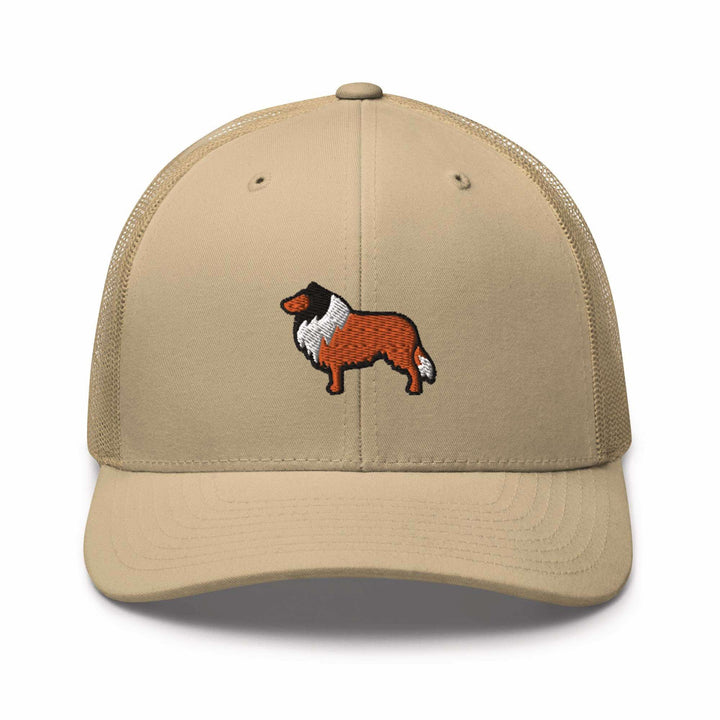 Rough Collie Trucker Cap
