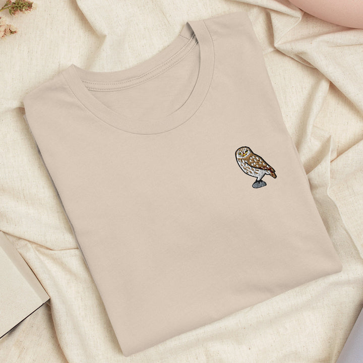 Little Owl of Athena Embroidered T-shirt