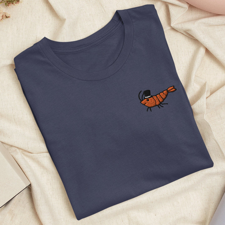 a blue t - shirt with a picture of a bug on it