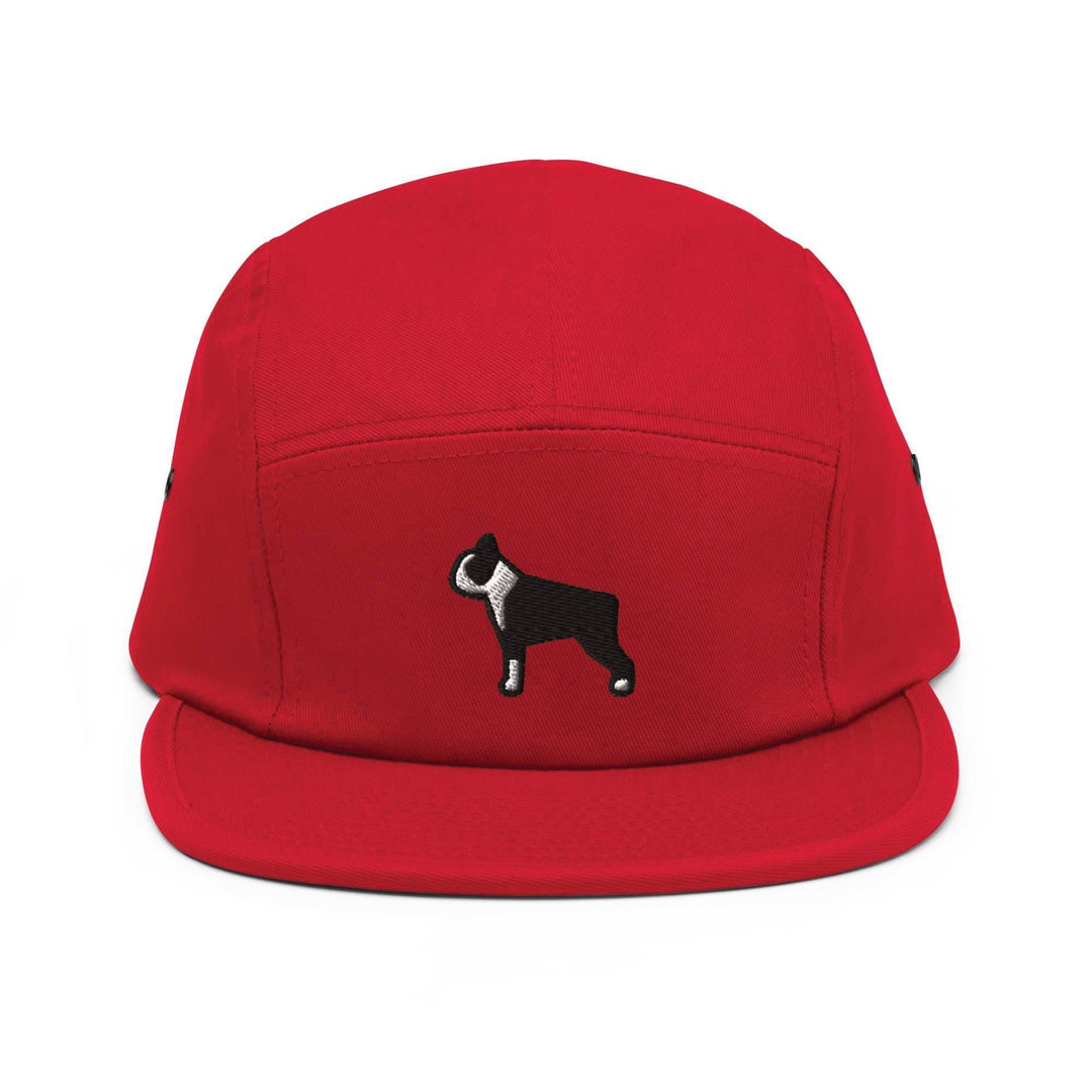 Boston Terrier 5 Panel Camper Cap